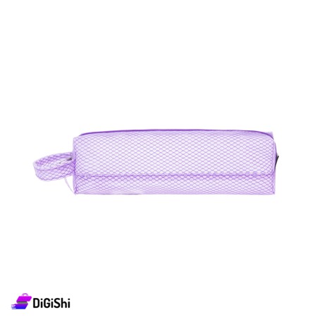 Lexi School Tarpaulin Mesh Pencil Case - Purple