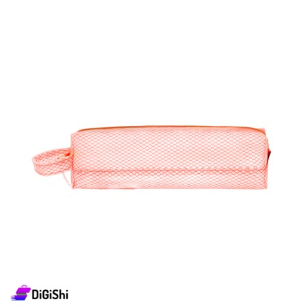 Lexi School Tarpaulin Mesh Pencil Case - Neon