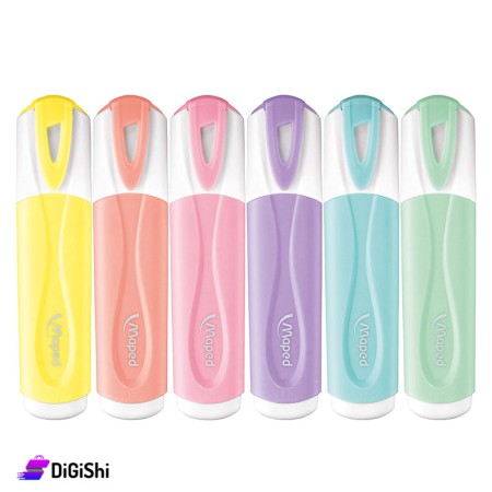 Maped Pastel Highlighter Pens - 6 Pieces