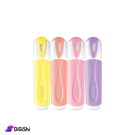Maped Pastel Highlighter Pens - 4 Pieces