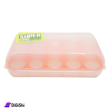 SUPER STAR Plastic Egg Storage Box - Orange