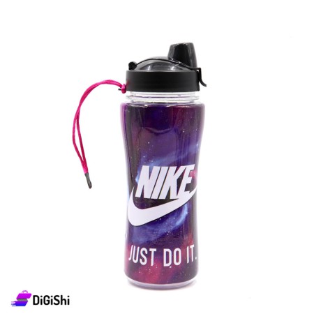 SUPER STAR Plastic Water Bottle - Dark Purple