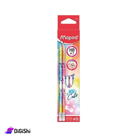 Maped Mini Cute Set Of Pencils - 12 Pieces