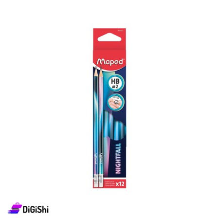 Maped Nightfall Set Of Pencils - 12 Pieces