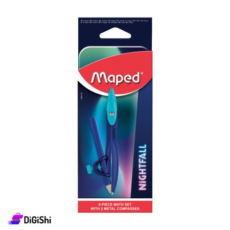 Maped Nightfall Math Set - 9 Pieces