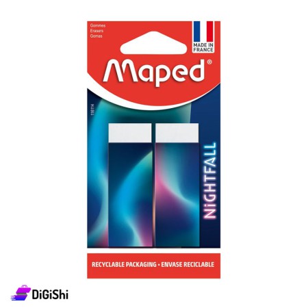 Maped Nightfall Pair Of Erasers