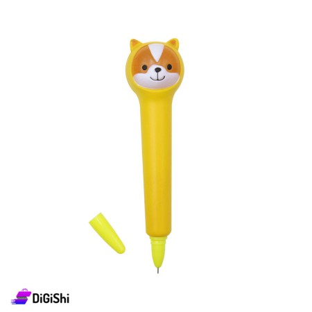 قلم حبر أسود برأس دب