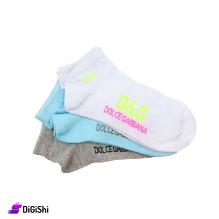 Al Samah Set Of Women Socks Dolce & Gabbana Design - Group 2