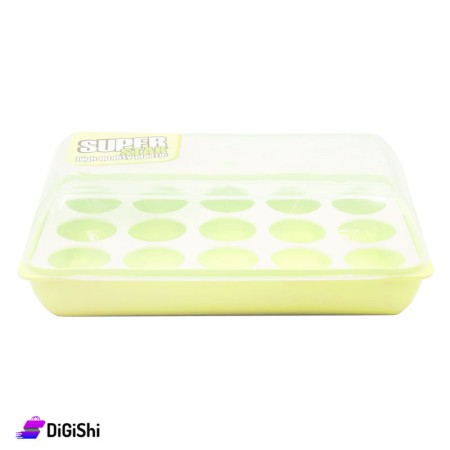 SUPER STAR Plastic Egg Storage Box - Yellow