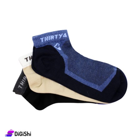 Al Samah Cotton Men THIRTY 4 Short Socks Set Group 1
