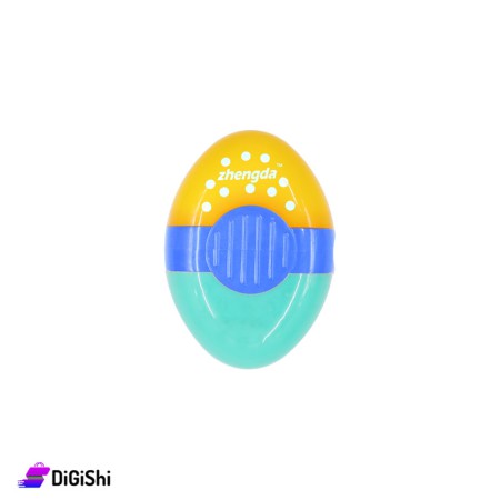 Sharpener & Eraser Oval shape - Yellow & Tiffany
