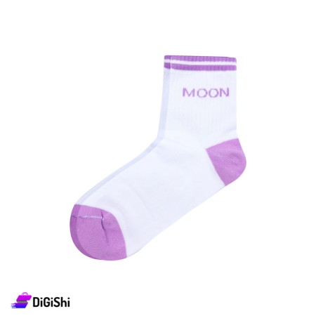 ZOX Cotton Long Women's Socks - White