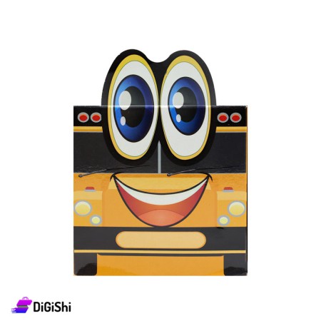 Soleeh Flay Sterile Napkin School Bus Print - Yellow