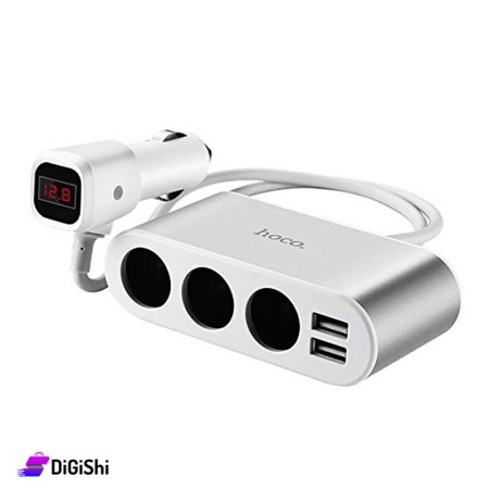 شاحن سيارة ثلاثة مآخذ HOCO Z13 LCD