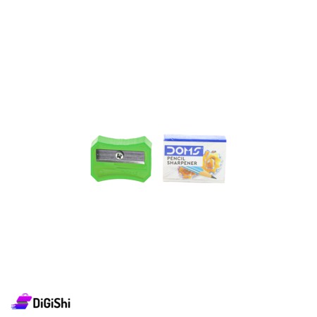 Doms Manual Pencil Plasitc Sharpener - Green