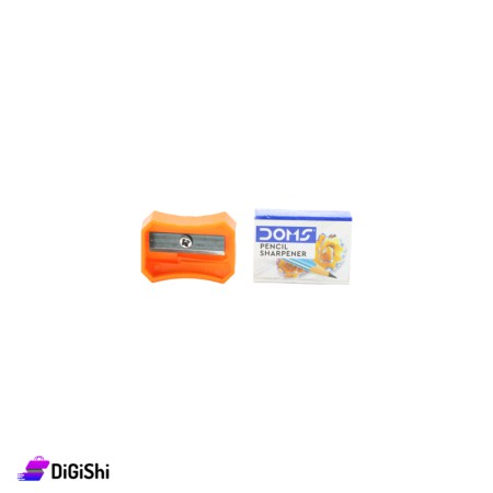 Doms Manual Pencil Plasitc Sharpener - Orange