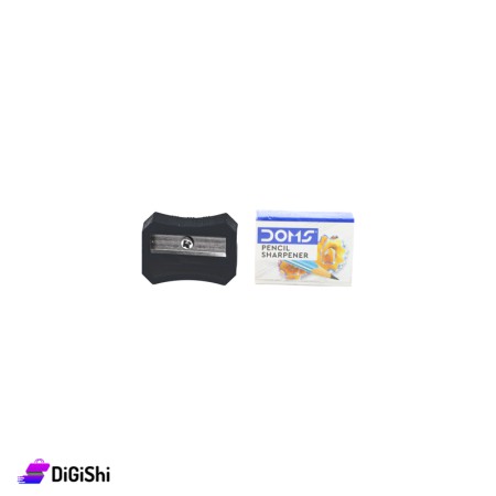 Doms Manual Pencil Plasitc Sharpener - Black