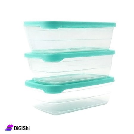 Rainbow Set Of Plastic Tupperware 2 liters 2136 - Tiffany