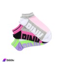 Socks with PINK Writing