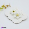 Pair of Flower Hair Ties - White
