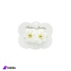 Pair of Flower Hair Ties - White