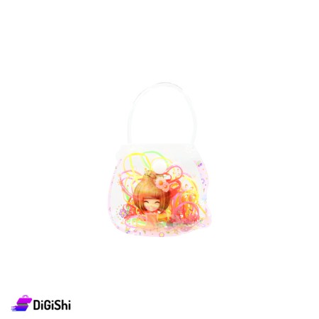 مجموعة ربطات شعر سيليكون مع حقيبة
