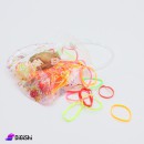 Silicone Hair Ties Set with Bag