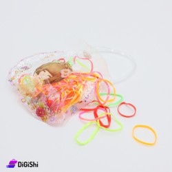 Silicone Hair Ties Set with Bag