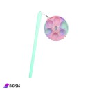 قلم حبر أزرق مع Pop it