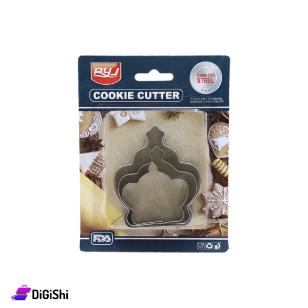 Three Stainless Steel Cookie Cutters