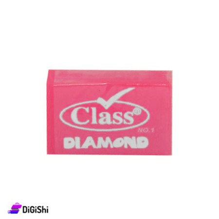 Class Diamond Transparent Gem Eraser - Neon Pink