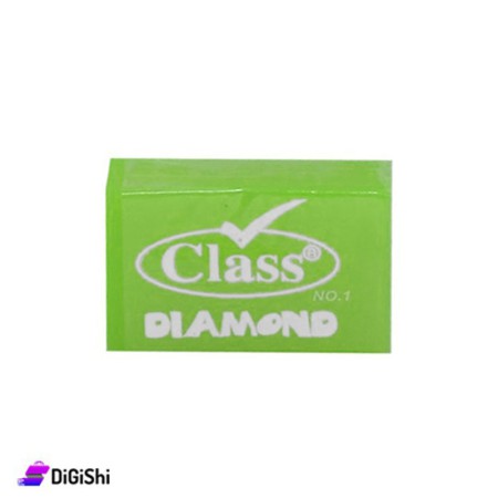 Class Diamond Transparent Gem Eraser - Neon Green