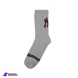 Men's Cotton Long Leg Socks Yankees Logo جوارب قطن رجالي ساق طويل