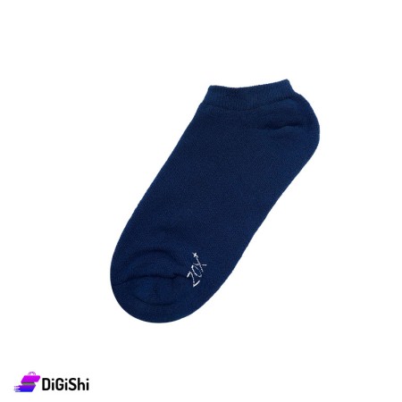 ZOX Plus Men's Short Cotton Socks - Dark Blue