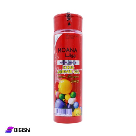 MOANA  Shower Gel for Kids with Bubble Gum Scent