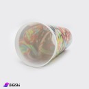 وعاء بلاستيك للبوشار رسمة سكاكر