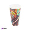 Plastic Popcorn Bowl with Candy Drawing Plastic Popcorn Bowl with Candy Drawing