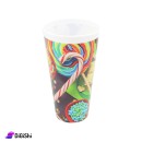 وعاء بلاستيك للبوشار رسمة سكاكر