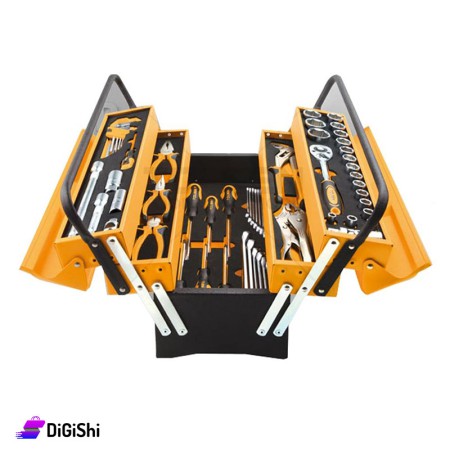 TOLSEN Industrial Iron Box 60 Pieces Tool Set