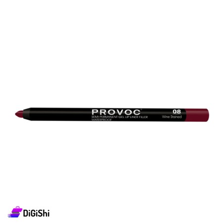 قلم جيل لتحديد شفاه مقاوم للماء 08 PROVOC