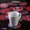 Wooden Coaster With Decorative Graphics Mandala Wooden Coaster With Decorative Graphics Mandala