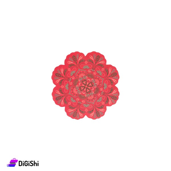 Wooden Coaster With Decorative Graphics Mandala Wooden Coaster With Decorative Graphics Mandala