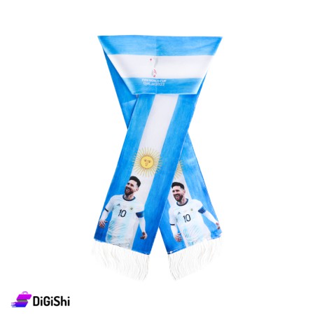 FITNESS Groupe Argentina Flag Satin Shawl