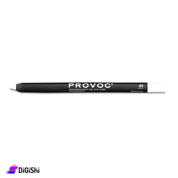 قلم آيلاينر جل PROVOC Semi-Permanent 61 White Hot