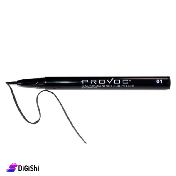 قلم آيلاينر سائل PROVOC Semi-Permanent 01 Little Black Dress