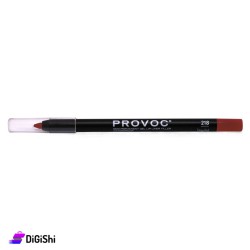قلم جيل لتحديد شفاه مقاوم للماء PROVOC 218 Deep Red
