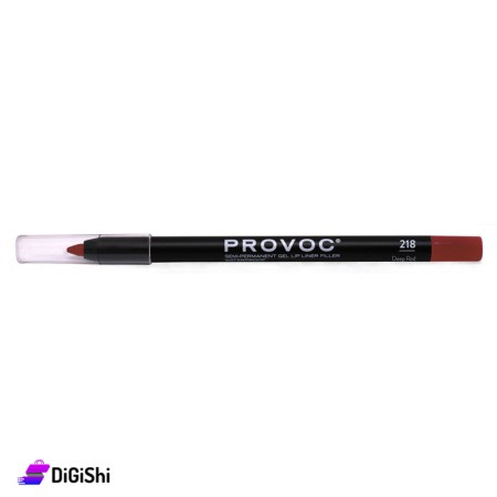 PROVOC Gel Lip Liner 218 Deep Red