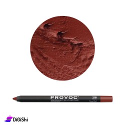 قلم جيل لتحديد شفاه مقاوم للماء PROVOC 218 Deep Red