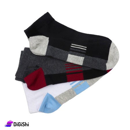 Al Samah Set Of Men Striped  Socks - 3 Pairs Group 2
