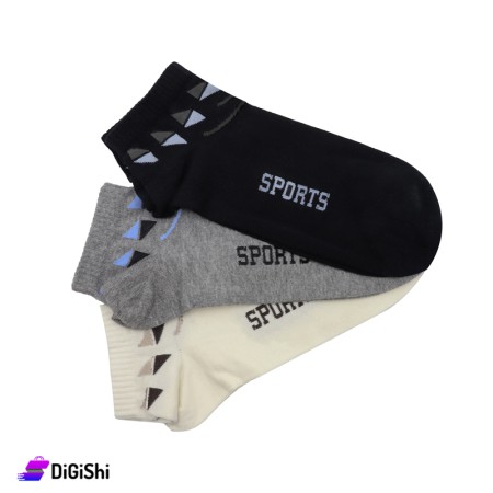 Al Samah Set Of Men Lozenges Socks - 3 Pairs Group 2